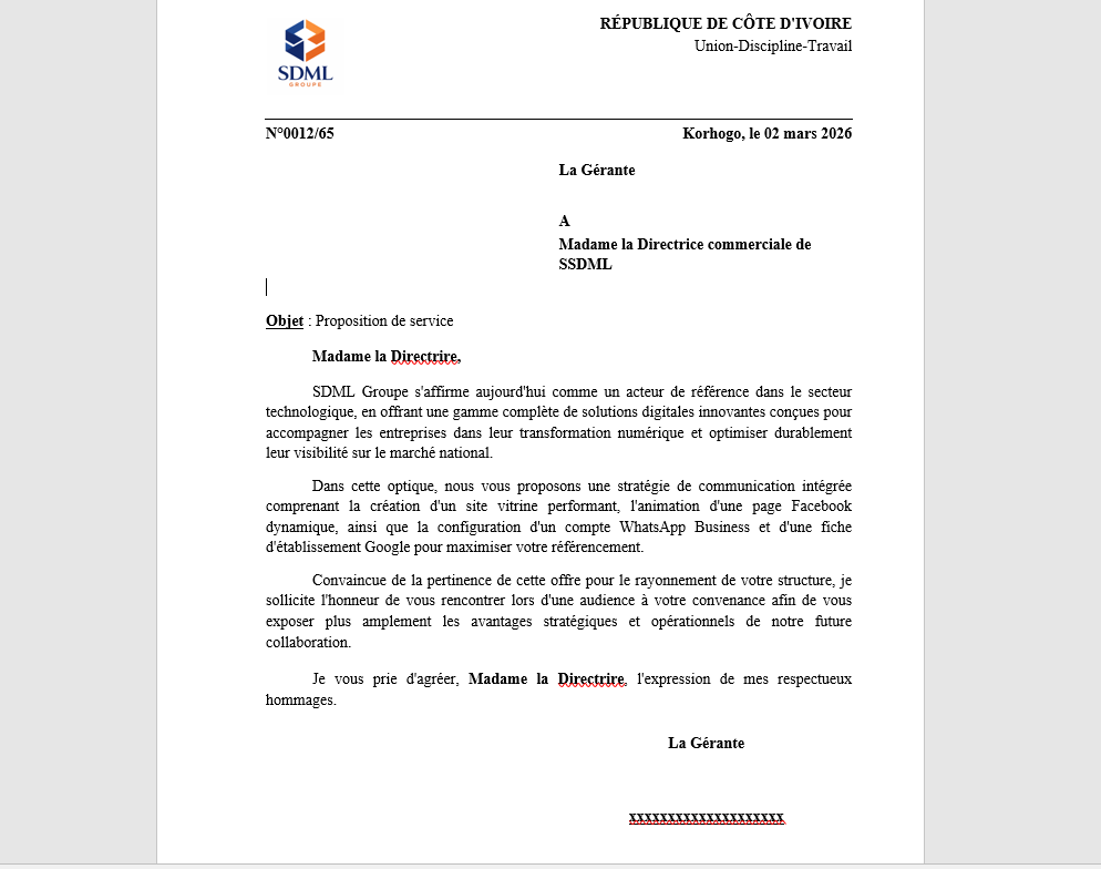 Fini les tracas ! La rédaction de vos courriers officiels ne sera plus jamais une corvée.